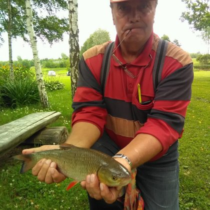 Maigonis noķer līdz šim lielāko sapalu Vildēnos - 0.860kg